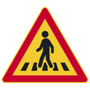 A15 Suojatien ennakkovaroitus