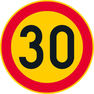 C32.3 Nopeusrajoitus - 30