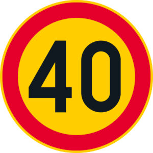C32.4 Nopeusrajoitus - 40