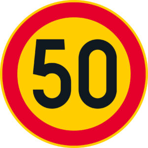C32.5 Nopeusrajoitus - 50