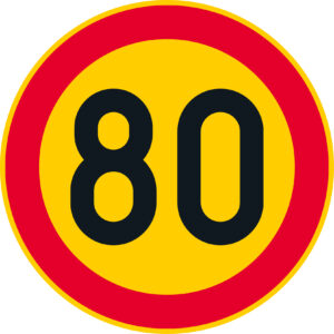 C32.7 Nopeusrajoitus - 80