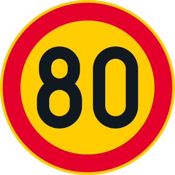 C32.7 Nopeusrajoitus - 80