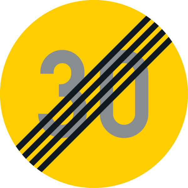 C33.3 Nopeusrajoitus päättyy - 30