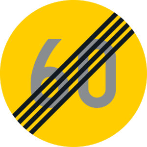 C33.5 Nopeusrajoitus päättyy - 60