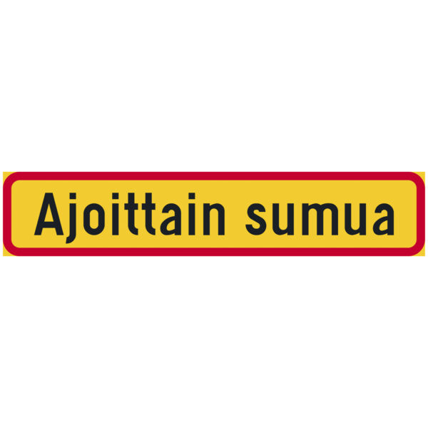 Liikennemerkki H24 tekstillinen lisäkilpi