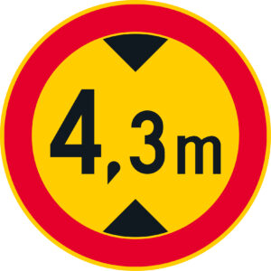 C22.24 ajoneuvon suurin sallittu korkeus