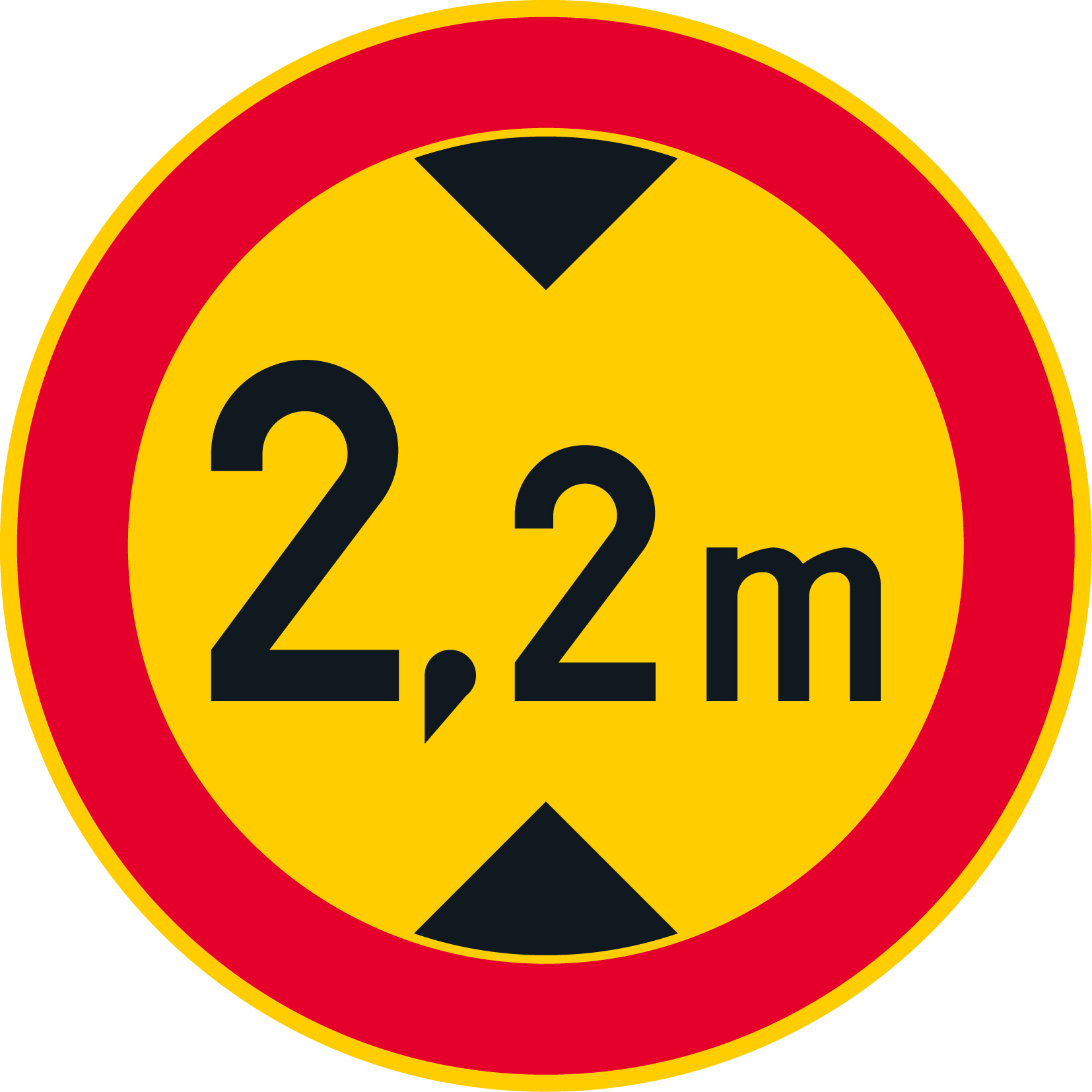 C22.4 ajoneuvon suurin sallittu korkeus - 2,2 m