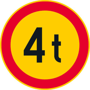 C24 Ajoneuvon suurin sallittu massa - 4 t