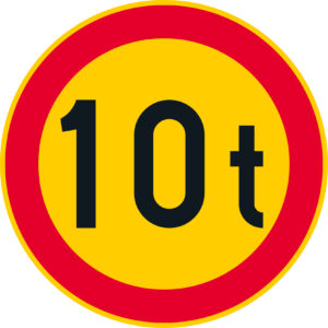 C24.6 ajoneuvon suurin sallittu massa - 10 t