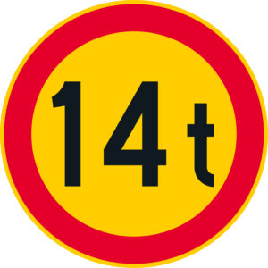 C24.7 Ajoneuvon suurin sallittu massa - 14 t