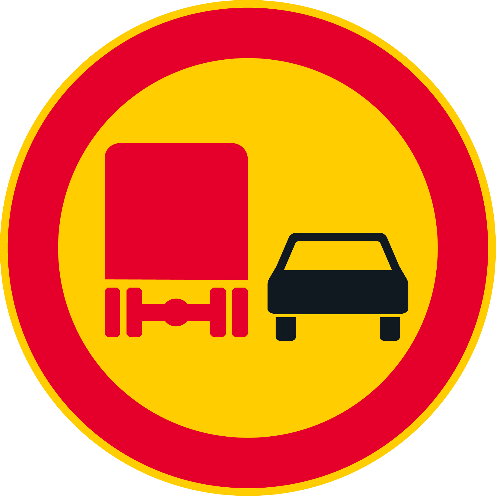 C30 ohituskielto kuorma-autolla