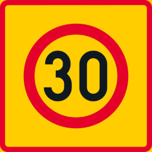 C34.2 nopeusrajoitusalue - 30