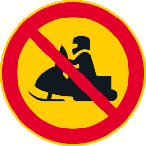 C7 moottorikelkalla ajo kielletty