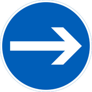 D1.1 Pakollinen ajosuunta - Oikea