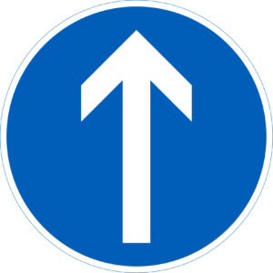 D1.3 Pakollinen ajosuunta - Suora