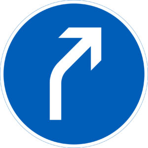 D1.4.2 Pakollinen ajosuunta - Oikea yläviisto