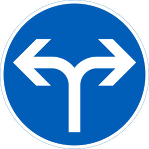 D1.8 pakollinen ajosuunta - mutka oikea + mutka vasen