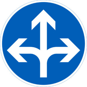 D1.9 pakollinen ajosuunta - suora + mutka oikea + mutka vasen