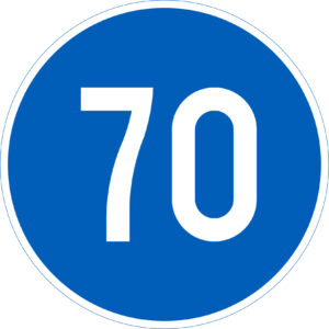 D10.3 Vähimmäisnopeus - 70