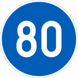 D10.4 Vähimmäisnopeus - 80