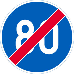 D11.4 Vähimmäisnopeus päättyy - 80