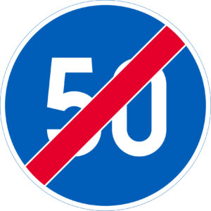 D11 Vähimmäisnopeus päättyy - 50