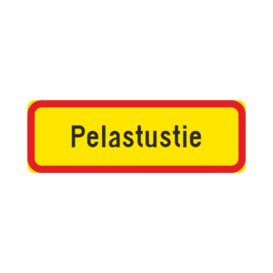 LM H24 Tekstillinen lisäkilpi - "Pelastustie" (Alumiini, 600x200, R1, PK, N, CE, )
