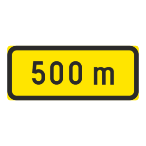 LM H4 Etäisyys kohteeseen - "500 m" (Muovi, 840x350, R3FL, MK, N, )