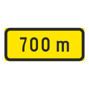 LM H4 Etäisyys kohteeseen - "700 m" (Muovi, 840x350, R3FL, MK, N, )