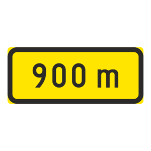 LM H4 Etäisyys kohteeseen - "900 m" (Muovi, 840x350, R3FL, MK, N,   )