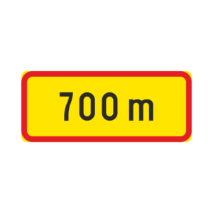 LM H4 Etäisyys kohteeseen - "700 m" (Muovi, 600x250, R3FL, PK, N, )